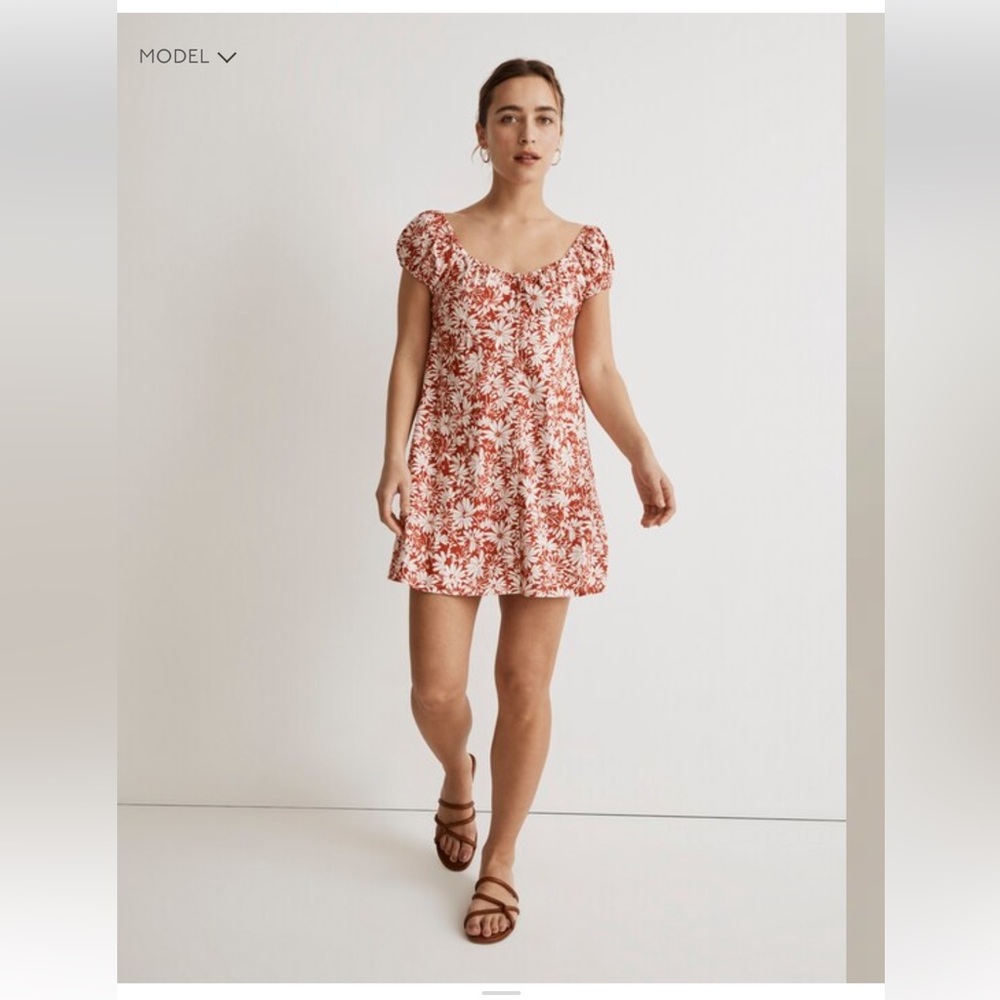 Madewell Margie Mini Dress in Abstract Flora